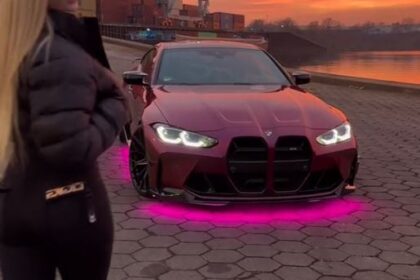 Pinke BMW